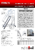 Escalera de castillo mvil con plataforma y barandilla, Torreta