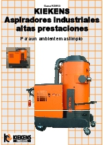 Aspiradores industriales de altas prestaciones Kiekens gama KD/KG