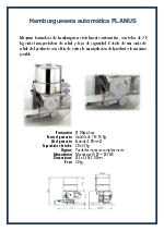 Formadora de hamburguesas automtica Planus de CRM