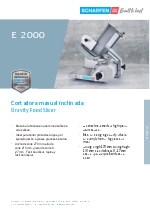 Cortadora de fiambres manual E 2000 de Scharfen