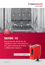 Serie 10 - Sensores de distancia de medicin y de conmutacin con gran tolerancia frente a diferentes objetos