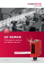Serie 25 - Photoelectric sensors and diffuse sensors