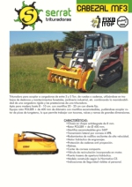 Cabezal triturador para minicargadoras M-F3