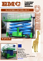 Plataformas elevadoras mviles de personal EMC PE-25