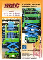 Plataformas elevadoras mviles de personal EMC PE-3,7 mini, PE-4,5 mini, PE-5,4 mini, PE-6,4 mini