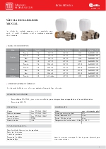 Vlvula de radiador manual