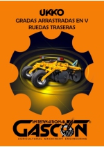 UKKO Gradas en V con ruedas traseras