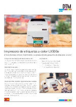 Impresora de etiquetas a color LX500e
