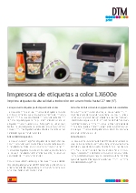 Impresora de etiquetas a color LX600e