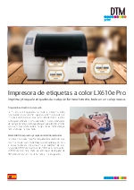 Impresora de etiquetas a color LX610e Pro