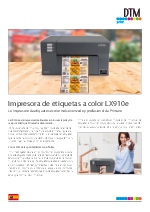 Impresora de etiquetas a color LX910e