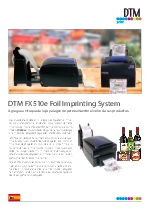 Sistema de impresin de ribbon DTM FX510e