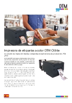 Impresora de etiquetas a color DTM CX86e