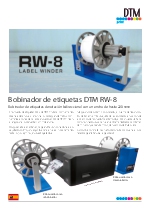 Bobinador de etiquetas DTM RW-8