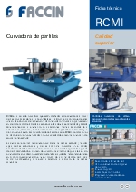 Curvadora de perfiles FACCIN Modelo RCMI