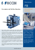 Curvadora de perfiles navales FACCIN Modelo FB