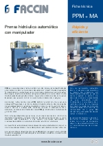 Prensa hidrulica automtica con manipulador FACCIN Modelo PPM_MA