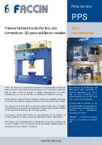 Prensa hidrulica de portico con formado en 3D FACCIN para astilleros navales Modelo PPS