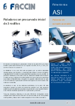 Roladora con precurvado inicial de 3 rodillos FACCIN Modelo ASI
