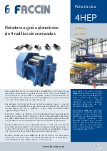 Roladora guas planetarias de 4 rodillos sincronizados FACCIN Modelo 4HEP