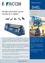 Roladora piramidal a guas lineales con 3 rodillos FACCIN Modelo 3HEL