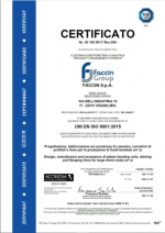 Certificados de Calidad TUV Faccin Group ISO 9001 - 45001