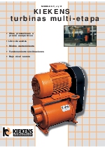 Turbinas multi-etapa Kiekens modelos F, J y U