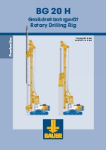 Mquinas perforadoras Bauer BG Premium Line  BG 20 H BT 60