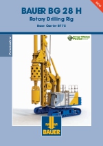 Mquinas perforadoras Bauer BG Premium Line  BG 28 H BT 75