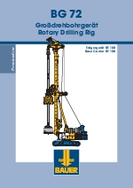 Mquinas perforadoras Bauer BG Premium Line  BG 72 BT 180