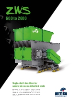 AMIS - Trituradoras de un eje para residuos de madera ZWS 600-2600 (EN)