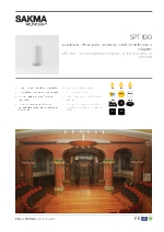 Luminaria para acentuar carril electrificado o colgante SP100