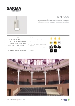 Luminaria para acentuar carril electrificado o colgante SP100S