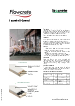 Aditivos en polvo de secado - Isocrete K-Screed