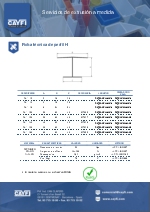 Ficha Tcnica - Perfiles H