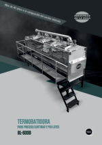 Termobatidora para proceso continuo y por lotes.