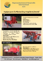 Equipos para la Plantacin y trasplante forestal