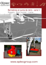 Barredoras sin recogedor hidrulicas en punta de retro con angulacin mecnica - serie V