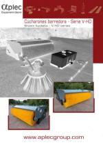 Barredoras de cucharn reforzadas hidrulicas - serie V-HD - cubierta abierta