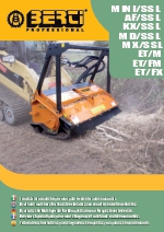 Desbrozadoras - Trituradoras hidrulicas frontales - series MINI SSL - AF SSL - KX SSL -MD SSL - MX SSL - ET M - ET FM - ET FX