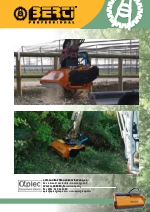 Desbrozadoras - Trituradoras forestales hidrulicas en punta de retro - serie CKT/FX A.V.T.