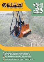 Desbrozadoras - Trituradoras forestales hidrulicas en punta de retro - series CKT FX - PARK FM - PARK FX