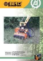 Desbrozadoras - Trituradoras forestales hidrulicas en punta de retro - serie PARK/FX A.V.T.