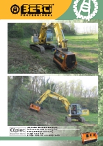 Desbrozadoras - Trituradoras forestales hidrulicas en punta de retro - serie ECF MD/SB