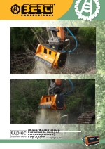 Desbrozadoras - Trituradoras forestales hidrulicas en punta de retro - serie EFX MD/SB