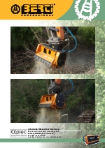 Desbrozadoras - Trituradoras forestales hidrulicas en punta de retro - serie EFX MD/SB A.V.T.