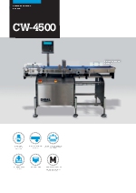 Controladoras automticas de peso serie cw-4500