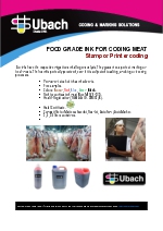 Food grade ink for coding meat