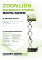 ZS0508C - ZS0610C Plataformas de tijera elctrica sobre oruga