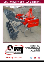 Cultivador Vibro-flex 2 hileras - 2023